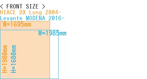 #HIACE DX Long 2004- + Levante MODENA 2016-